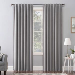 Sun Zero - 108"x50" Amherst Velvet Noise Reducing Thermal Bac Gray